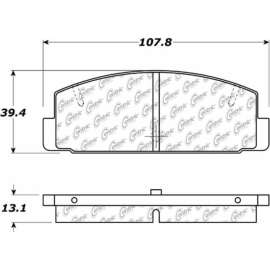 Centric 301.03320 - Premium Ceramic Pads with Shims & Hardware
