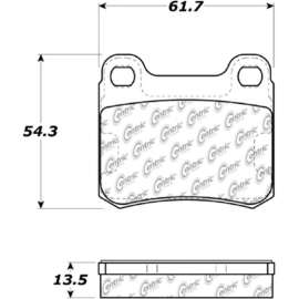 Centric Premium Ceramic Brake Pads with Shims, Centric Parts 301.03350