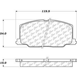 Centric Premium Ceramic Brake Pads with Shims and Hardware, Centric Parts 301.03560