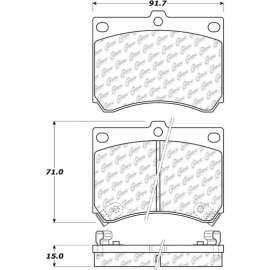 Centric 301.04730 - Premium Ceramic Pads with Shims & Hardware