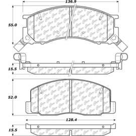 Centric 301.05000 - Premium Ceramic Pads with Shims & Hardware