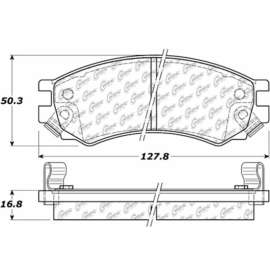 Centric 301.05070 - Premium Ceramic Pads with Shims & Hardware