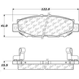 Centric 301.05720 - Premium Ceramic Pads with Shims & Hardware