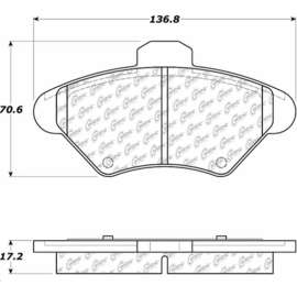 Centric 301.06000 - Premium Ceramic Pads with Shims & Hardware