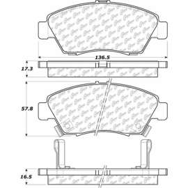 Centric 301.06210 - Premium Ceramic Pads with Shims & Hardware