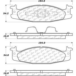 Centric 301.06320 - Premium Ceramic Pads with Shims & Hardware