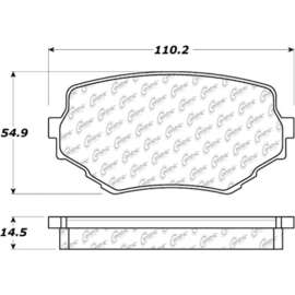 Centric 301.06800 - Premium Ceramic Pads with Shims & Hardware