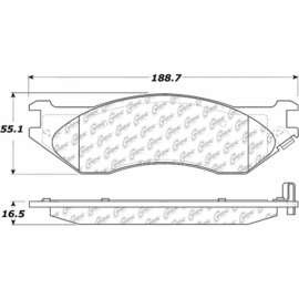 Centric 301.07020 - Premium Ceramic Pads with Shims & Hardware