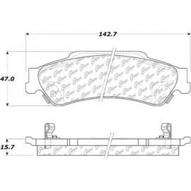 Centric 301.07290 - Premium Ceramic Pads with Shims & Hardware