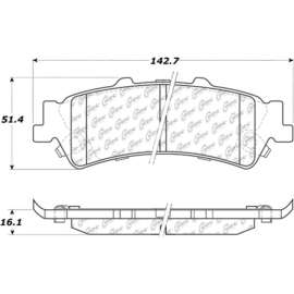 Centric 301.07920 - Premium Ceramic Pads with Shims & Hardware