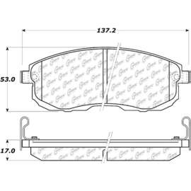 Centric 301.08150 - Premium Ceramic Pads with Shims & Hardware