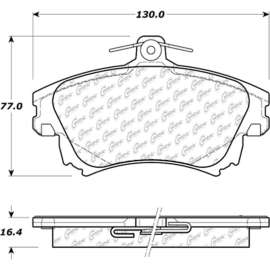 Centric Premium Ceramic Brake Pads with Shims, Centric Parts 301.08370