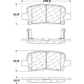 Centric 301.08650 - Premium Ceramic Pads with Shims & Hardware