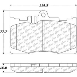 Centric 301.08700 - Premium Ceramic Pads with Shims & Hardware