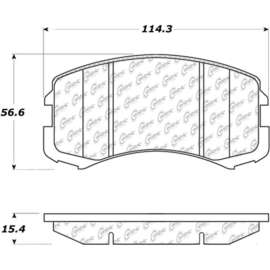 Centric 301.09040 - Premium Ceramic Pads with Shims & Hardware