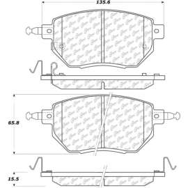 Centric 301.09690 - Premium Ceramic Pads with Shims & Hardware