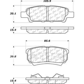 Centric 301.10370 - Premium Ceramic Pads with Shims & Hardware
