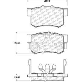 Centric 301.10860 - Premium Ceramic Pads with Shims & Hardware