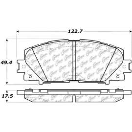 Centric 301.11840 - Premium Ceramic Pads with Shims & Hardware