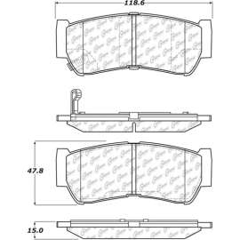 Centric Premium Ceramic Brake Pads with Shims and Hardware, Centric Parts 301.12970