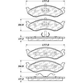 Centric Fleet Performance Brake Pads with Hardware, Centric Parts 306.04770