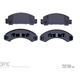DFC 3000 Semi-Metallic Brake Pads - Dynamic Friction Company 1311-0387-00