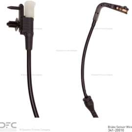 Dynamic Friction Company 341-20010 - Hi-Temp Rear Disc Brake Pad Wear Sensor