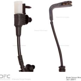 Dynamic Friction Company 341-20011 - Hi-Temp Rear Disc Brake Pad Wear Sensor
