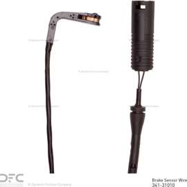 Dynamic Friction Company 341-31010 - Hi-Temp Rear Disc Brake Pad Wear Sensor