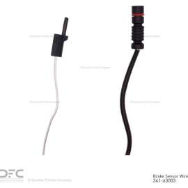 Dynamic Friction Company 341-63003 - Hi-Temp Rear Disc Brake Pad Wear Sensor