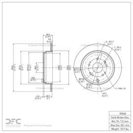 Disc Brake Rotor - Dynamic Friction Company 600-59048