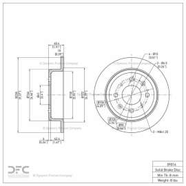 Dynamic Friction Company 604-59014 - GeoSpec Vented Front Brake Rotor