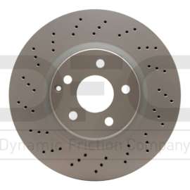 Dynamic Friction Company 624-63033 - GEOSPEC Drilled Front Passenger Side Brake Rotor