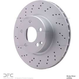 Dynamic Friction Company 624-63054 - GEOSPEC Drilled Front Passenger Side Brake Rotor