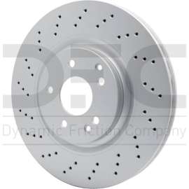 Dynamic Friction Company 624-63070 - GEOSPEC Drilled Front Passenger Side Brake Rotor