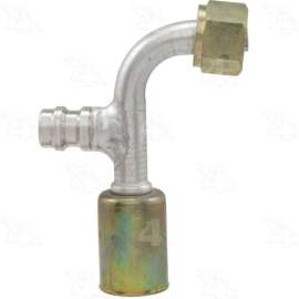 Four Seasons 14938 - 90 Degree Female Standard O-Ring A/C Fitting with R134a Service Port
