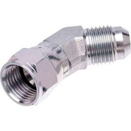 Gates G60424-1212 - 45 Male JIC 37 Flare to Female JIC 37 Flare Swivel (SAE to SAE)