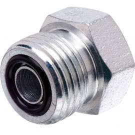 Gates G60702-0008 - Male Flat-Face O-Ring Plug (SAE to SAE)