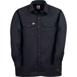 Big Bill Premium Long-Sleeve Button Down Work Shirt, M, Black