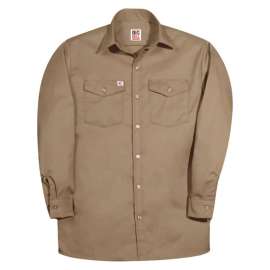 Big Bill Premium Long-Sleeve Button Down Work Shirt, S, Brown