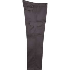 Big Bill 6 Pocket Cargo Pants, Heavy-Duty Twill, 34W x Unhemmed, Gray