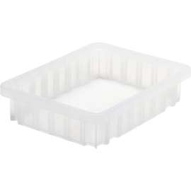 Quantum Storage Dividable Grid Container, 10-7/8"L x 8-1/4"W x 2-1/2"H, Clear, Polyprolylene