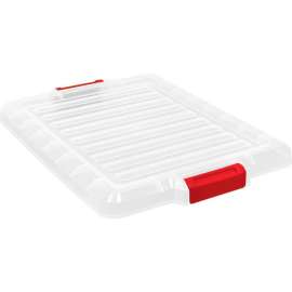 Quantum Heavy-Duty Latch Container Lid LID1915-CL - 21-7/8" L x 16-1/4"W x 1-1/2"H Clear
