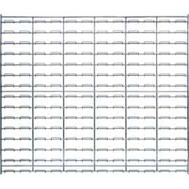 Quantum Chrome Wire Louvered Panel WLP-3036C 36"W x 30"H, 175 Capacity Lbs.
