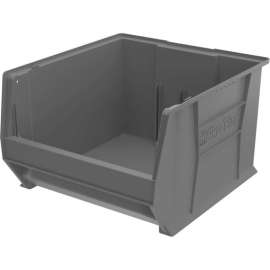 Akro-Mils Super-Size AkroBin Plastic Stacking Bin, 18-3/8"W x 20"D x 12"H, Gray