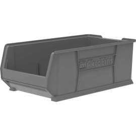 Akro-Mils Super-Size AkroBin Plastic Stacking Bin, 16-1/2"W x 29-7/8"D x 11"H, Gray