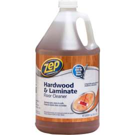 Zep Hardwood & Laminate Floor Cleaner, Gallon Bottle, 4 Bottles - ZUHLF128