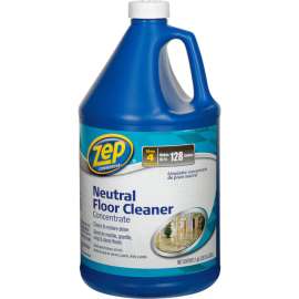 Zep Neutral Floor Cleaner Concentrate, Gallon Bottle, 4 Bottles - ZUNEUT128