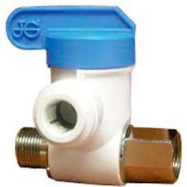 John Guest ASVPP2LF Adapter Valve, 3/8 in Connection, Male Compression x Female Compression x Tube, 150 psi Pressure