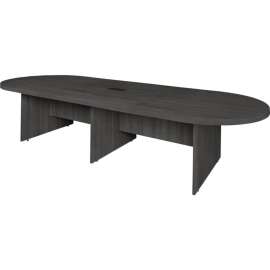 Regency Legacy 144" Modular Racetrack Conference Table with Power Data Grommet, Ash Grey